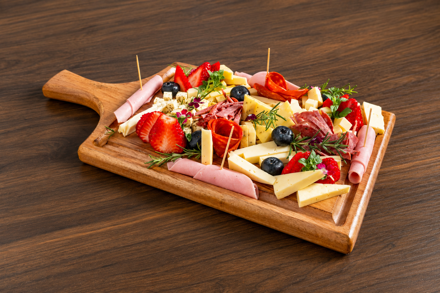 Tabla de quesos y embutidos